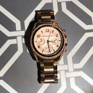 Rose Gold MK Watch